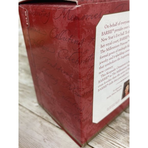 Vtg 1999 Hallmark Keepsake - Barbie As The Millennium Princess Ornament Y2K - Picture 5 of 16